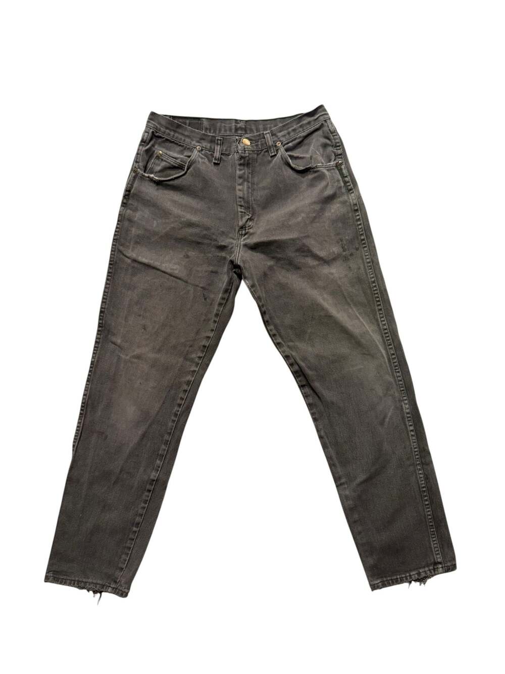 Vintage Wrangler Authentic Jeans Premium Quality Faded Black Denim